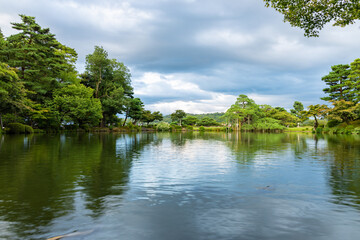 Kanazawa Kenrokuen garden in Japan