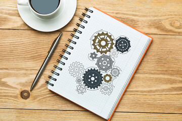 Coffee cup as refreshment