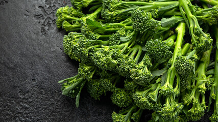 Fresh Tenderstem broccoli for diet and healthy eating