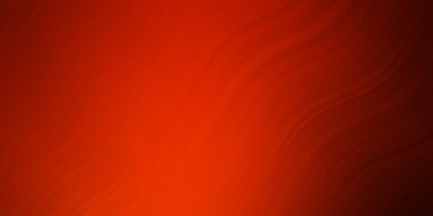 Dark Orange vector background with bent lines.