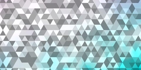 Light Pink, Blue vector template with crystals, triangles.