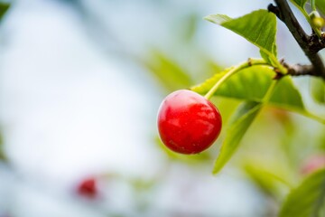 Cherry berries on branches