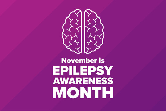 November is National Epilepsy Awareness Month. Holiday concept. Template for background, banner, card, poster with text inscription. Vector EPS10 illustration.