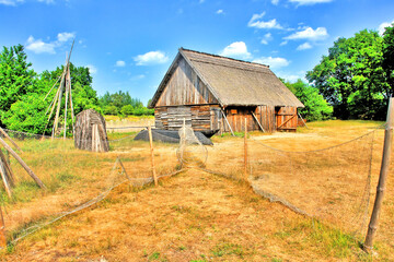 Muzeum Wsi Słowińskiej  skansen w Klukach, Polska. © robnaw