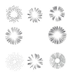 Lines in Circle Form . Spiral Vector Illustration .Technology round. Wave Logo . Design element . Abstract Geometric shape .
