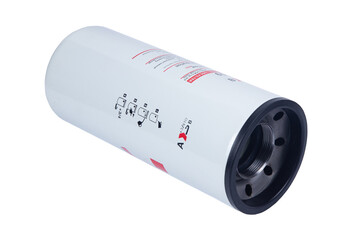 fuel and oil filter on a white background isolated