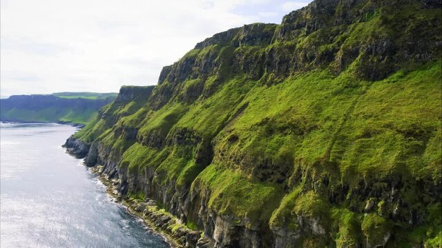 Drone View, Ireland, Amazing Landscape, North Atlantic, Irish Cliffs