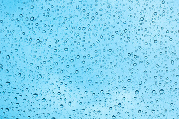 water drops on glass