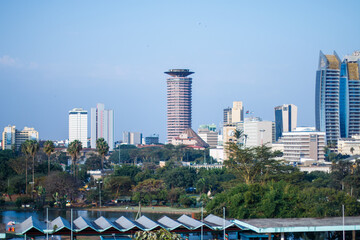 KICC towers, Nairobi - obrazy, fototapety, plakaty