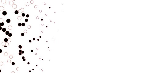 Dark Pink, Red vector backdrop with dots. Colorful illustration with gradient dots in nature style. New template for a brand book.