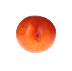 Delicious fresh ripe plum isolated on white