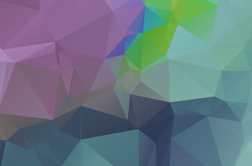 Fototapeta premium Purple vivid vector texture with triangular style. Illustration with set of colorful