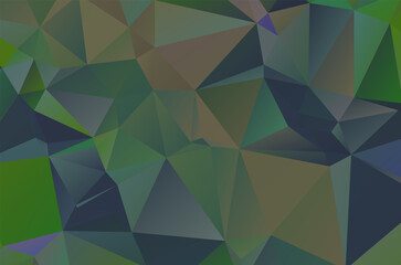 Dark Multicolor vector abstract Low Poly background. Colorful