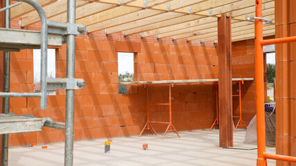 Design of a house during construction	