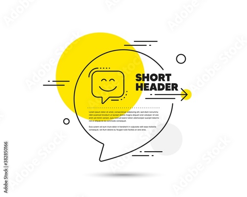 Smile Face Line Icon Speech Bubble Vector Concept Happy Emoticon Chat Sign Speech Bubble Symbol Smile Face Line Icon Abstract Bubble Balloon Badge Vector Wall Mural Blankstock Smile Face Line Icon Speech Bubble Vector Concept Happy Emoticon Chat Sign Speech Bubble Symbol Smile Face Line Icon Abstract Bubble Balloon Badge Vector Wall Mural Blankstock