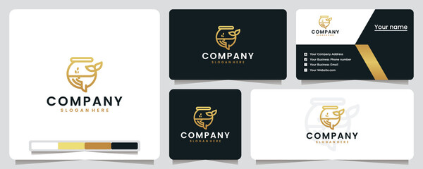 Obraz premium whale , glass , aquarium, logo design inspiration