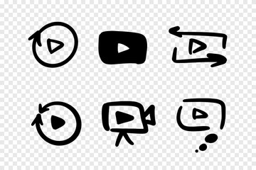 play buttons set