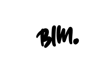 BLM hand drawn lettering symbol for business, print and advertising.