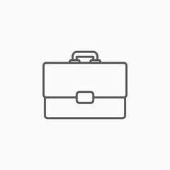 briefcase icon, bagage vector illustration