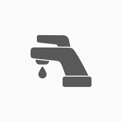 faucet icon, hydrant vector illustration