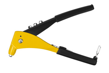 Electric drill on white background