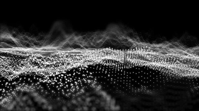 White waveform 3D motion graphic. This graphic also comes in different colors! For more, check out this seller's other videos.