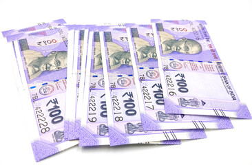 indian currency's isolated on white background