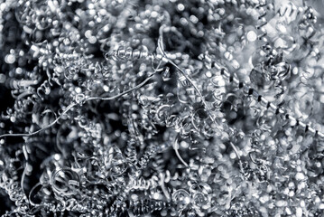 Metal shaving from CNC milling machine process