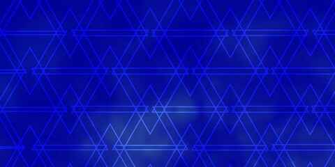 Light BLUE vector texture with lines, triangles. Modern gradient illustration with colorful triangles. Pattern for booklets, leaflets