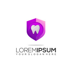 SHIELD DENTAL LOGO DESIGN TEMPLATE