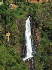 waterfall in the mountains