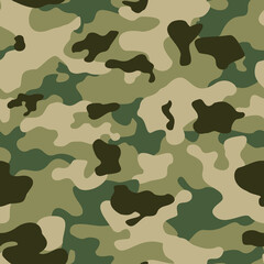 Fototapeta premium Seamless pattern camouflage spots. camo. Military abstract background. Print. Vector