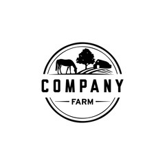 Farm House vector logo.