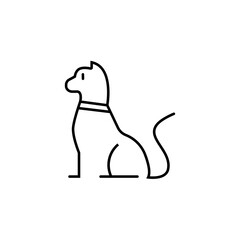 cat icon element of vet icon for mobile concept and web apps. Thin line cat icon can be used for web and mobile. Premium icon on white background