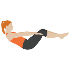 
Aerobics workout flat icon design 
