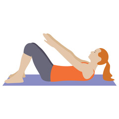 
Stretch muscle exercise, fitness exercise 
