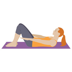 
Stretch muscle exercise, fitness exercise 
