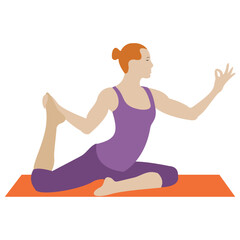 
Stretch muscle exercise, fitness exercise 
