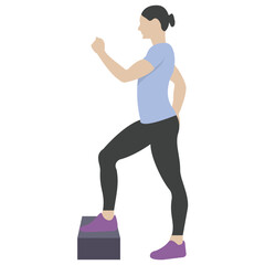 
Flat icon design of ball exercise 
