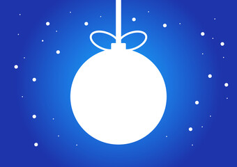  Christmas ball. Minimal Christmas abstract background. Christmas greeting card. Vector illustration.