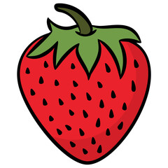 
Healthy fruit full of vitamins, a strawberry
