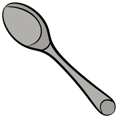 
Hand drawn icon of a spoon 
