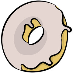 
A junk food item donut
