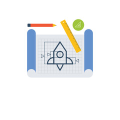 
Image drawing denoting prototyping 
