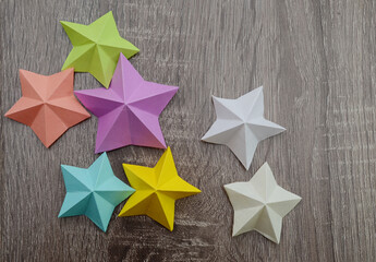 Origami stars