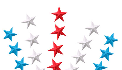 A national paper stars decoration