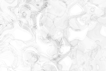 Obraz premium Chaotic black lines on a white background.