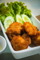 Fried shrimp cake.