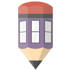
Isolated vector icon of house sketch

