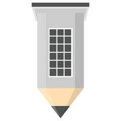 
Isolated vector icon of house sketch
